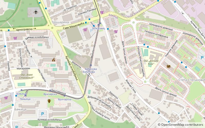 banjica belgrade location map