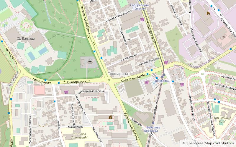trosarina belgrade location map