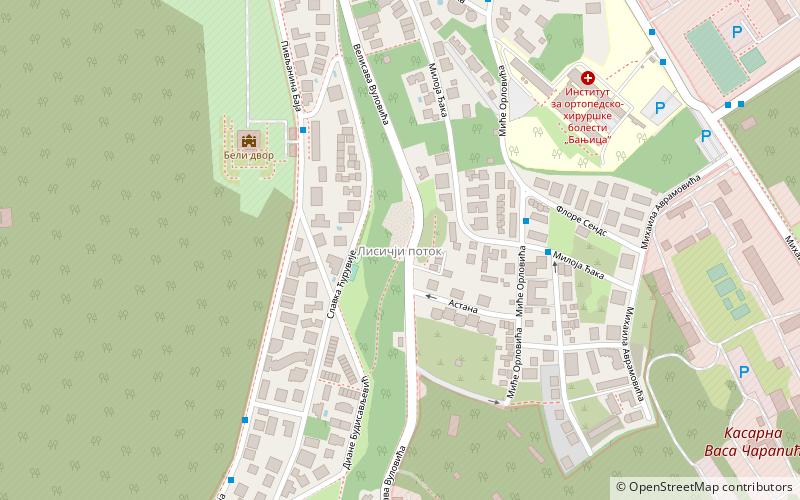 lisicji potok belgrade location map
