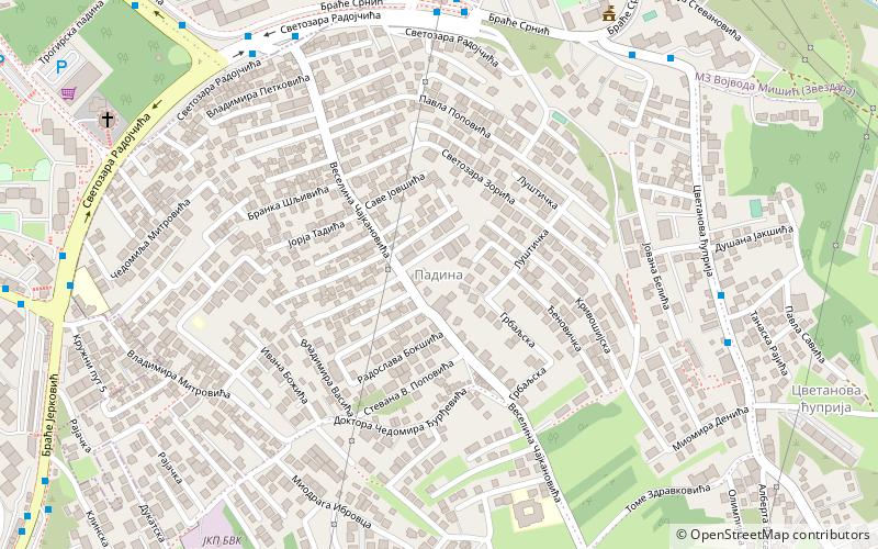 padina belgrade location map