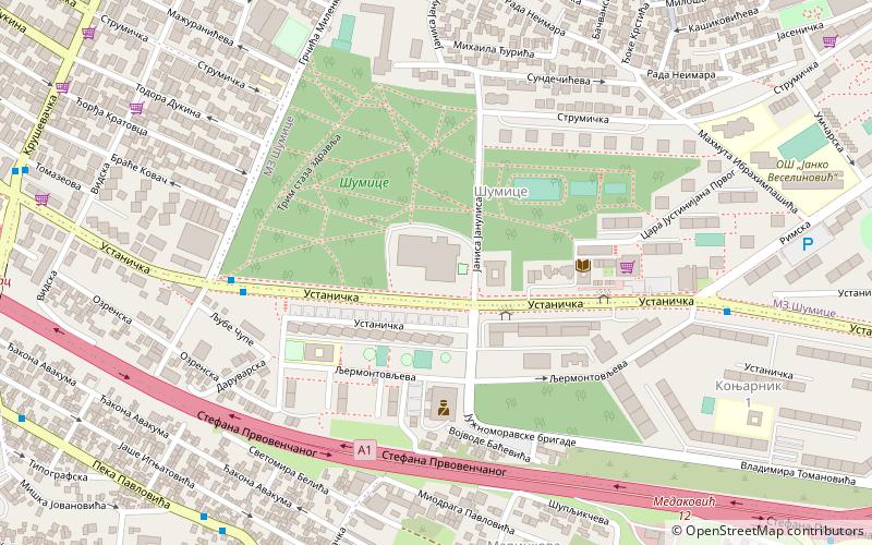 sc sumice belgrado location map