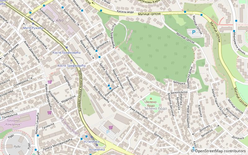 Zeleno Brdo location map
