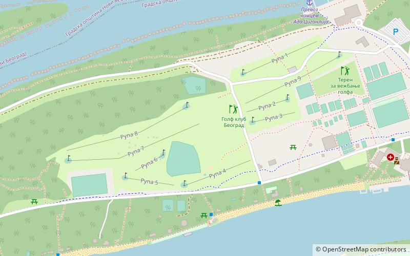 golf club belgrade location map