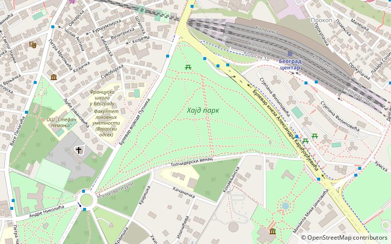 Hyde Park location map