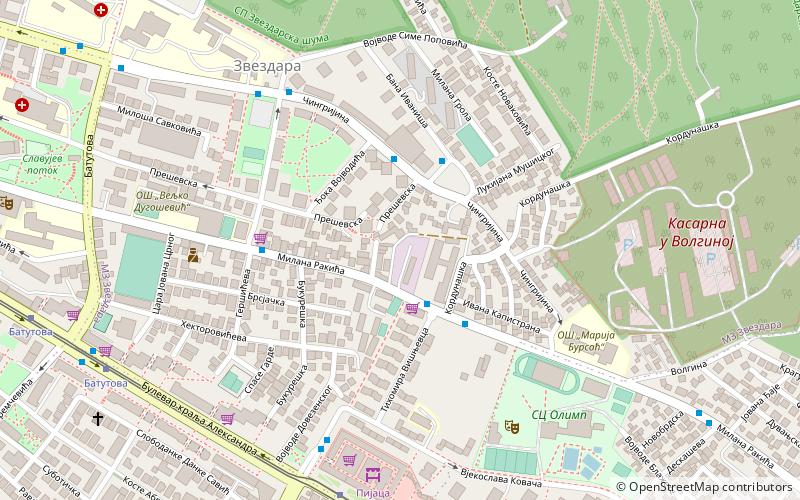 cvetkova pijaca belgrad location map