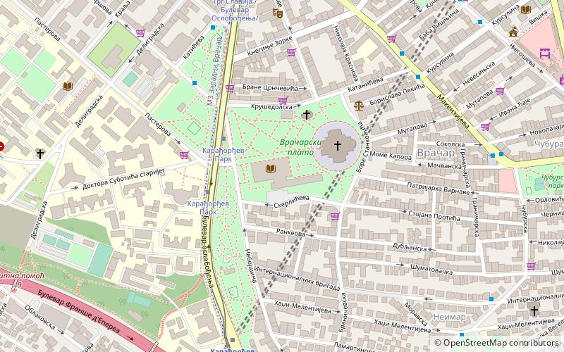 Serbische Nationalbibliothek location map