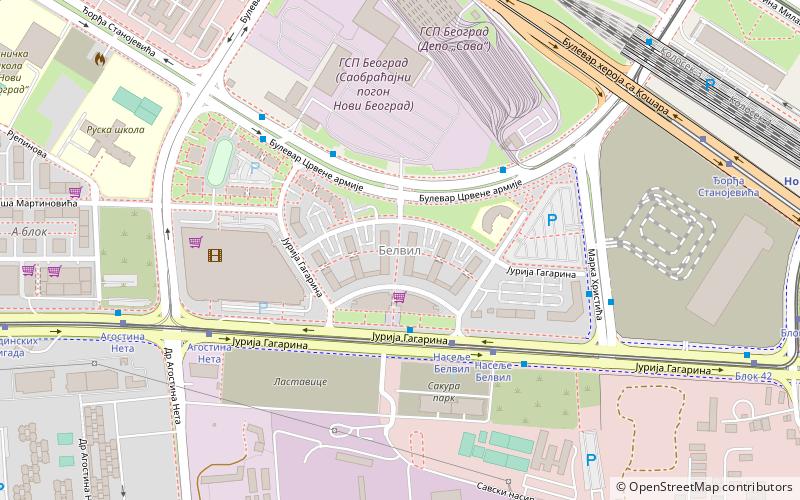 Belville location map