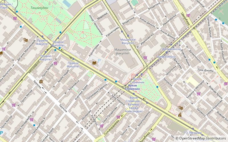 University of Belgrade School of Electrical Engineering location map