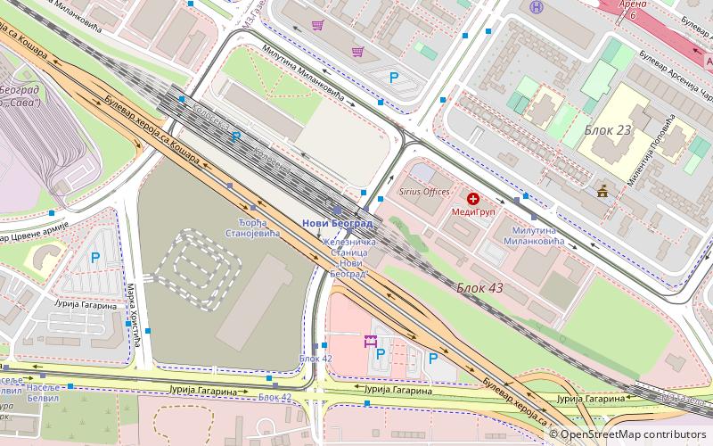 otvoreni trzni centar belgrade location map