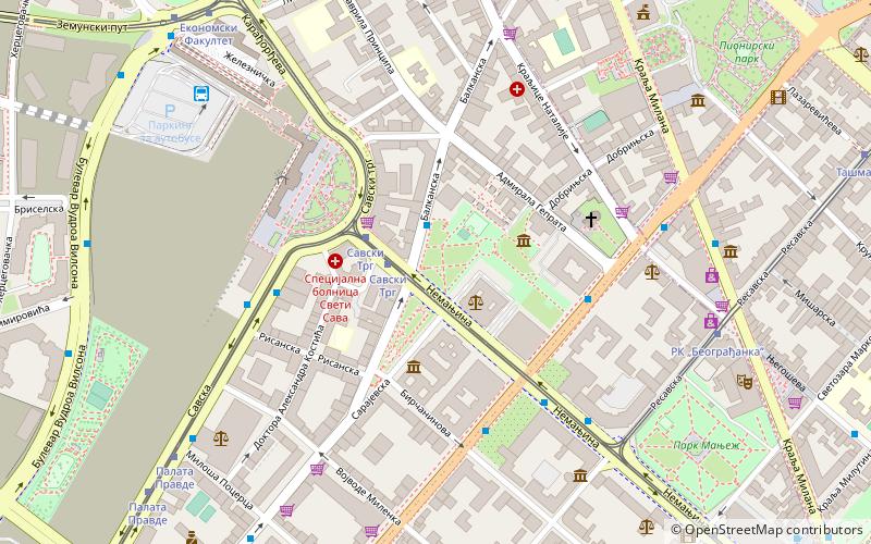 Parc Gavrilo Princip location map