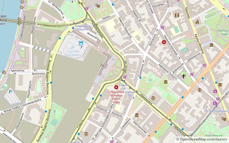 Nemanjina Street location map