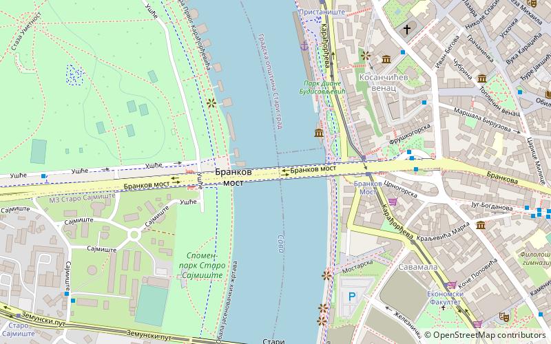 King Alexander Bridge location map