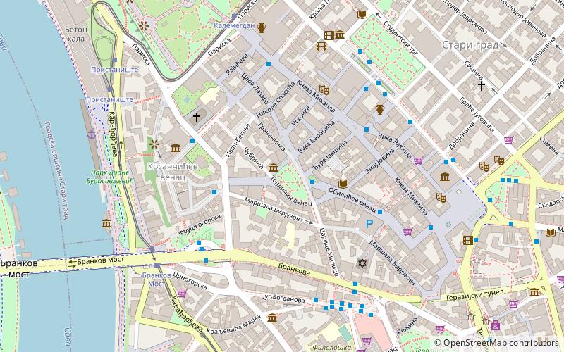 Muzej primenjene umetnosti location map