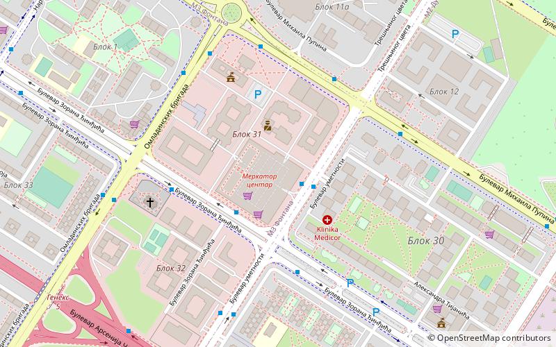 mercator center belgrade location map