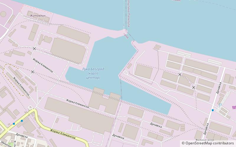 Port of Belgrade location map