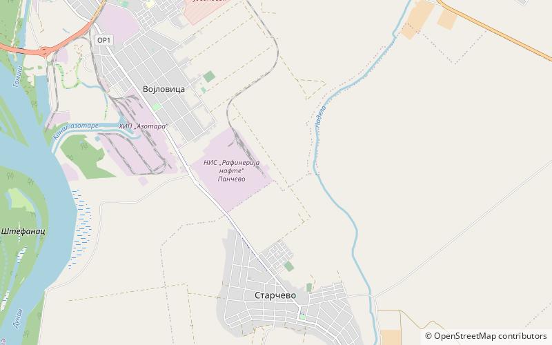 Vojlovica monastery location map
