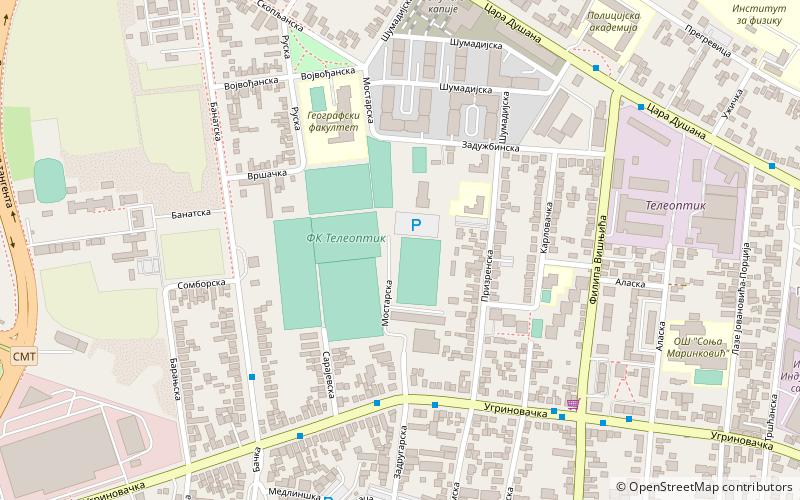 SC Partizan-Teleoptik location map