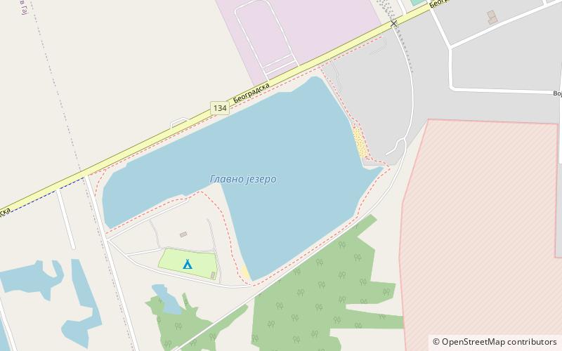 Bela Crkva lakes location map
