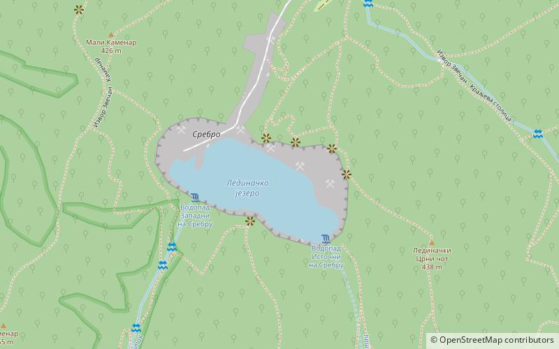 Lago de Ledinci location map