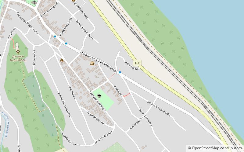 russian general vrangels monument sremski karlovci location map
