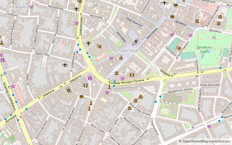 Serbian National Theatre location map