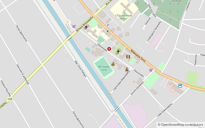 Stadion Hajduk location map