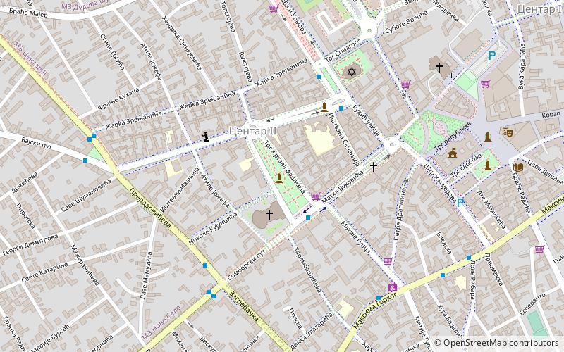 spomenik palim borcima i zrtvama fasistickog terora subotica location map