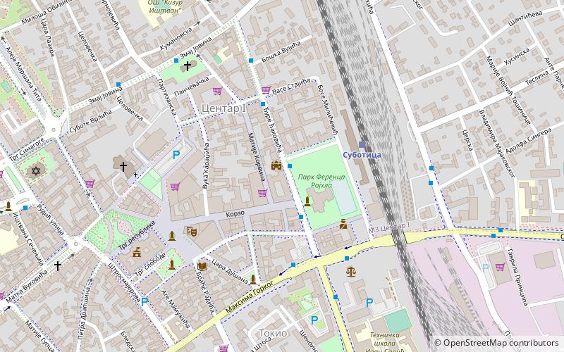 Savremena galerija Subotica location map
