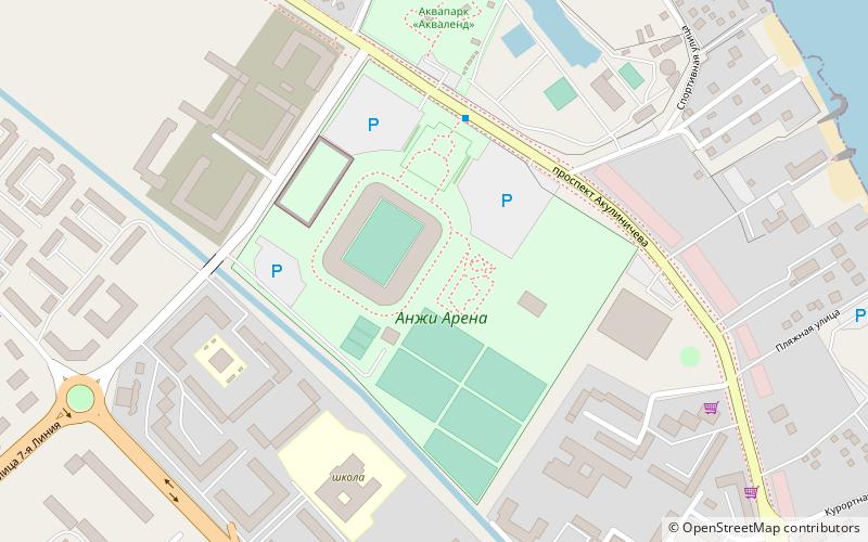 Anzhi Arena location map