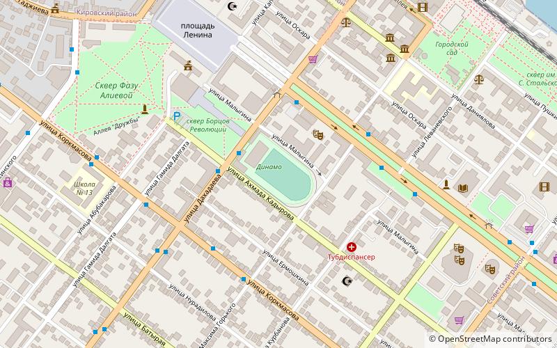 Dynamo Stadium location map