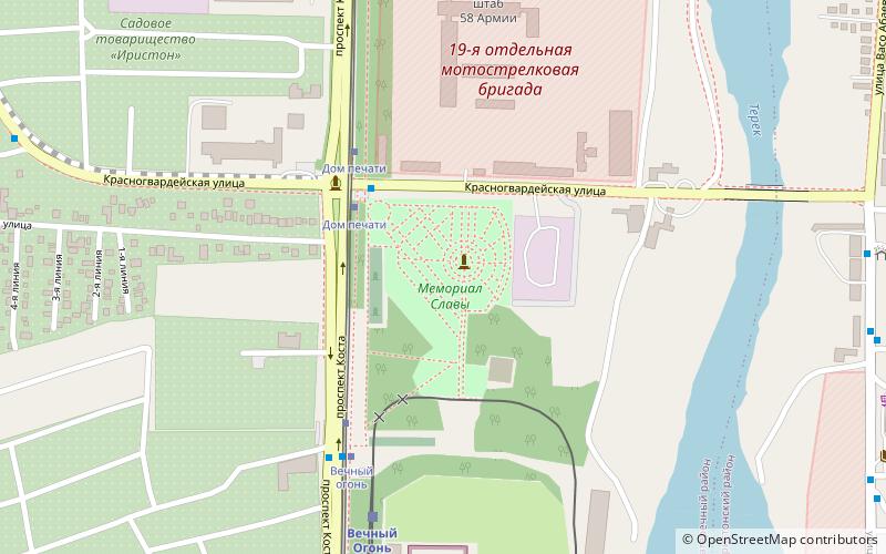 Memorial Slavy location map