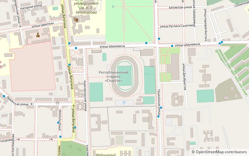 Republican Spartak Stadium location map