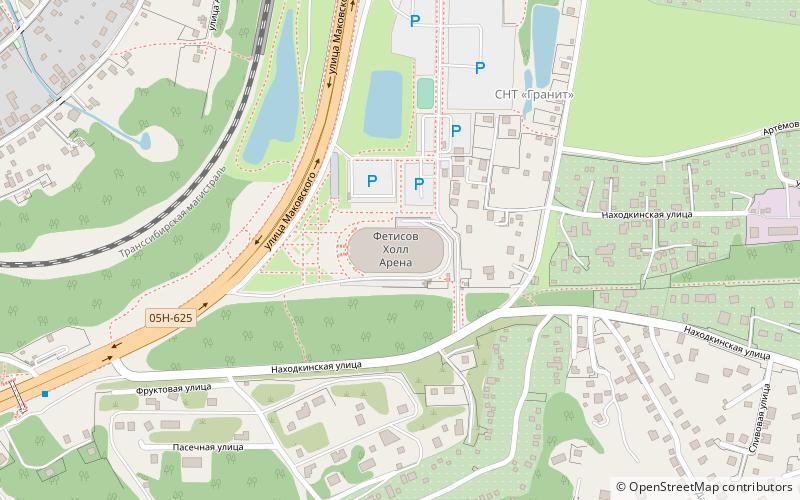 Fetisov Arena location map