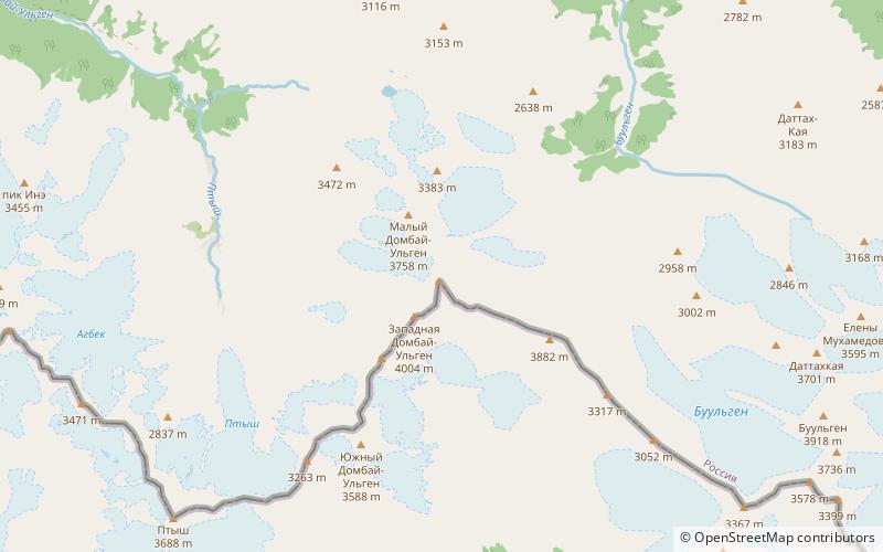 Pico Dombai location map