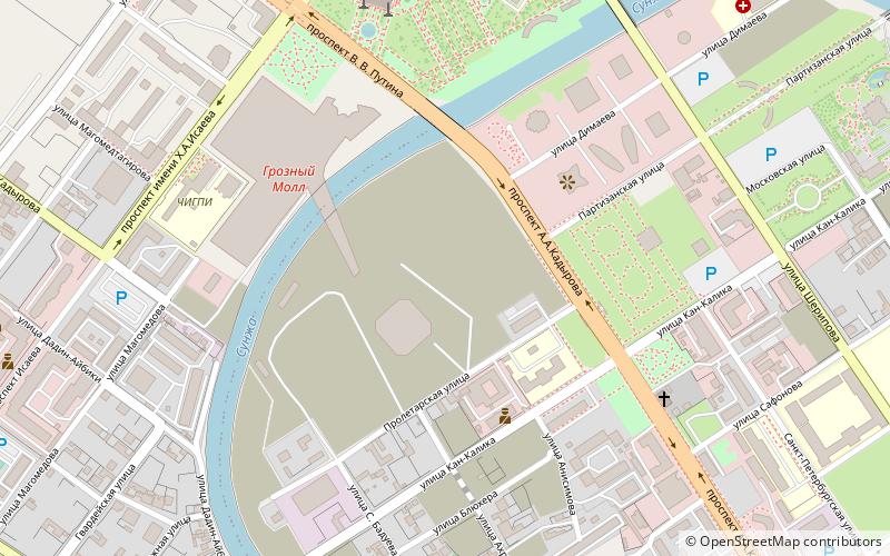 Akhmat Tower location map