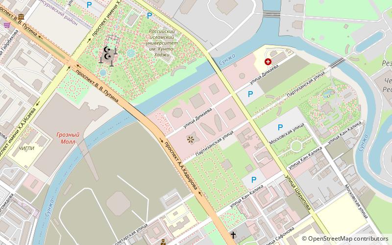 Grozny-City location map