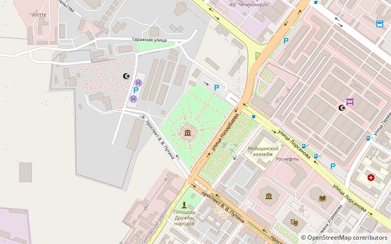 Memorialnyj kompleks Slavy imeni Ahmata Kadyrova location map