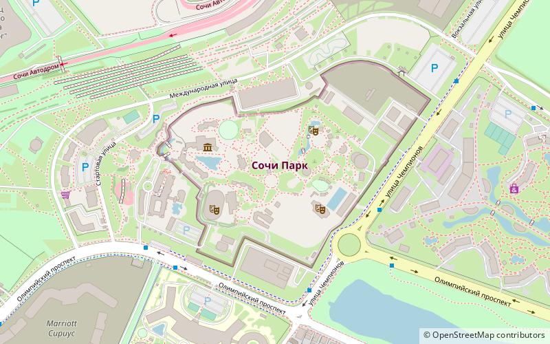 sochi park location map
