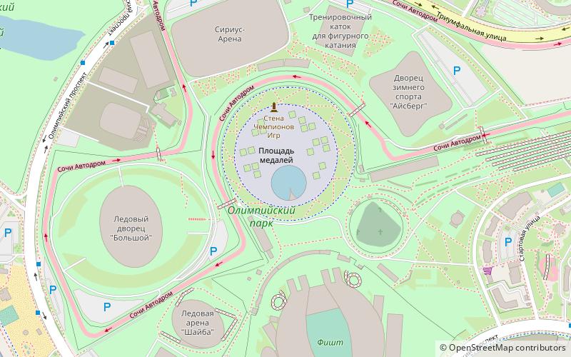 Sochi Medals Plaza location map