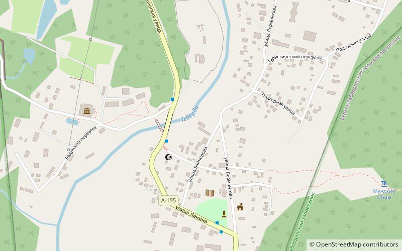 Teberda location map