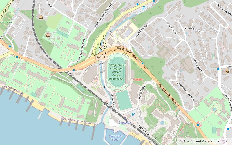 Sochi Central Stadium location map