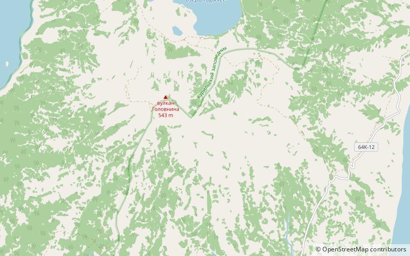 Kaldera Gołownina location map