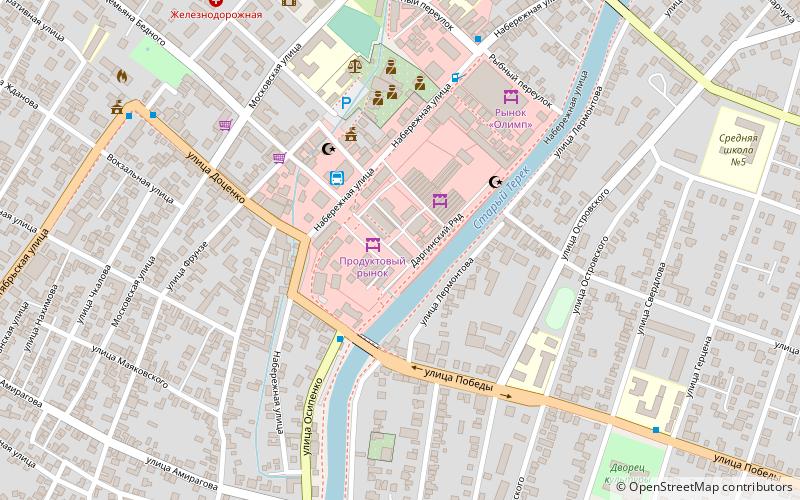 shopping center kizlyar location map