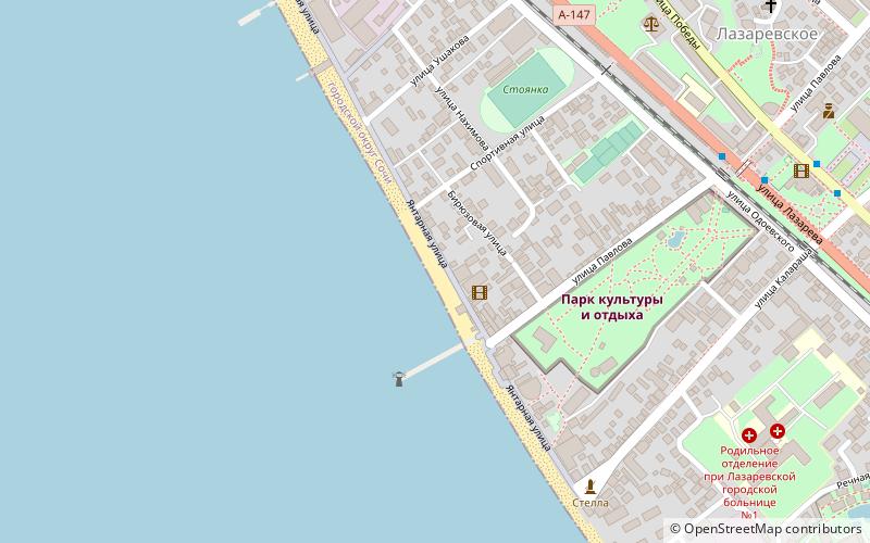 plaz lazurnyj lazarevskoye microdistrict location map