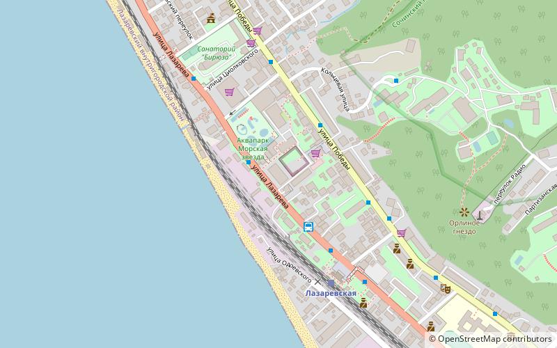 delfinarij lazarevskij lazarevskoye microdistrict location map
