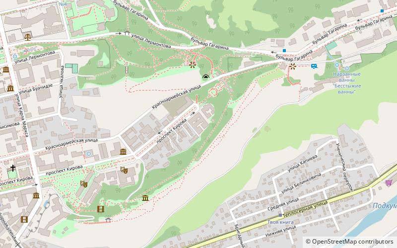 Niznie Puskinskie vanny location map