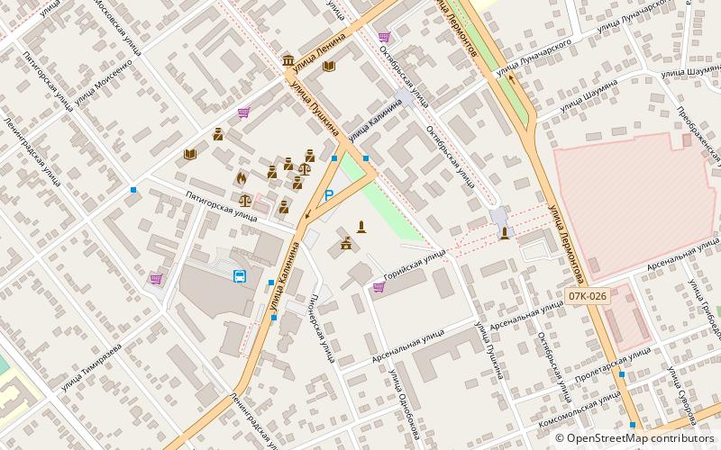 pamatnik v i leninu georgiyevsk location map