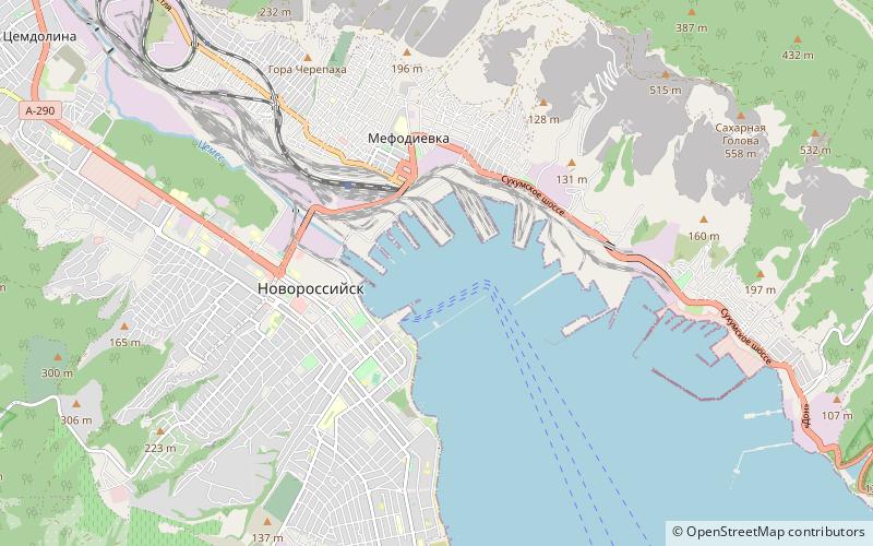 Port of Novorossiysk location map