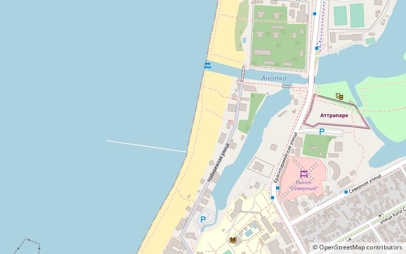 centralnyj gorodskoj plaz anapa location map