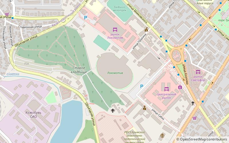 Estadio Lokomotiv location map